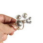 Bold Harley Grey Pearl Sterling Silver Ring   - Please allow 10 -15 working days for manufacturing.