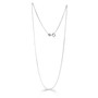 Slender Mid-Length Sterling Silver Chain Necklace