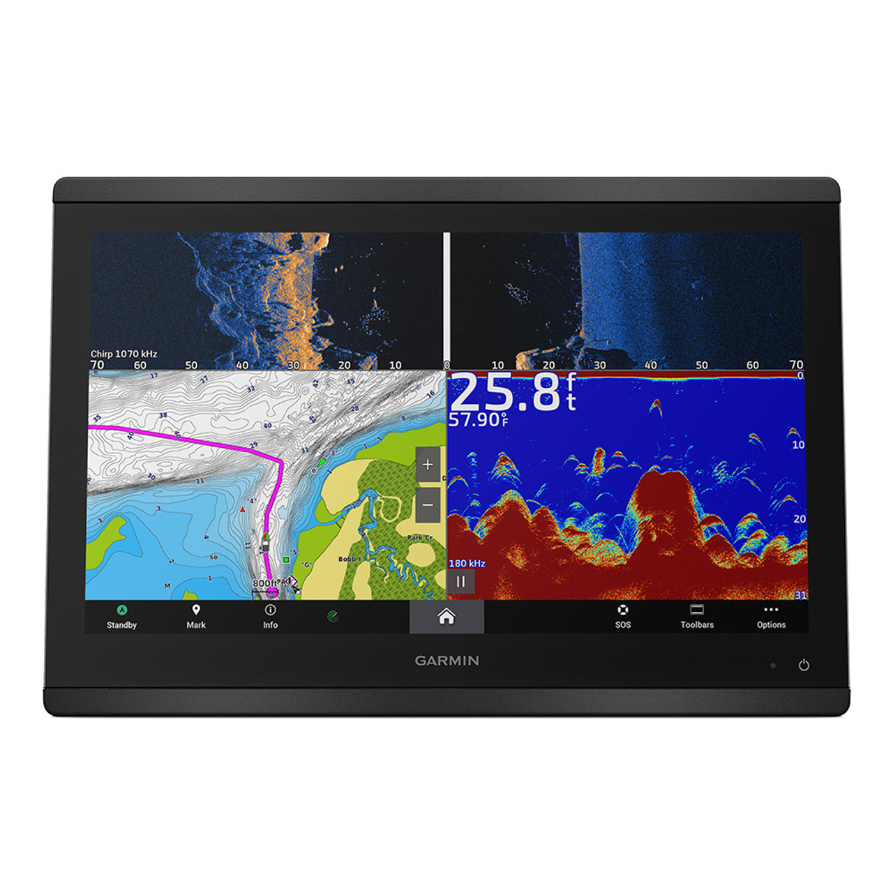 Breakwater Garmin GPS, Chart Plotter, Fish Finder, Radar and Sonar Marine Electronics