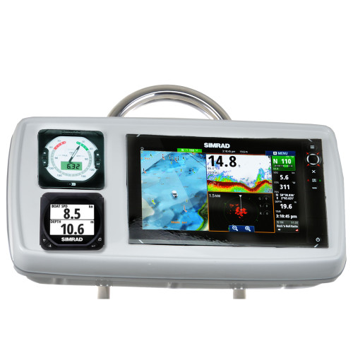 NavPod GP1176 SystemPod Pre-Cut f\/Simrad NSS12 evo2 or B&G Zeus 12 & 2 Instruments f\/9.5" Wide Guard [GP1176]