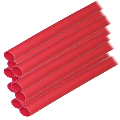 Ancor Adhesive Lined Heat Shrink Tubing (ALT) - 1\/4" x 12" - 10-Pack - Red [303624]