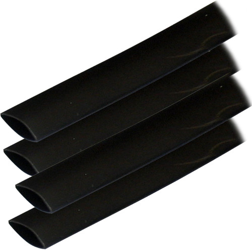 Ancor Adhesive Lined Heat Shrink Tubing (ALT) - 3\/4" x 6" - 4-Pack - Black [306106]