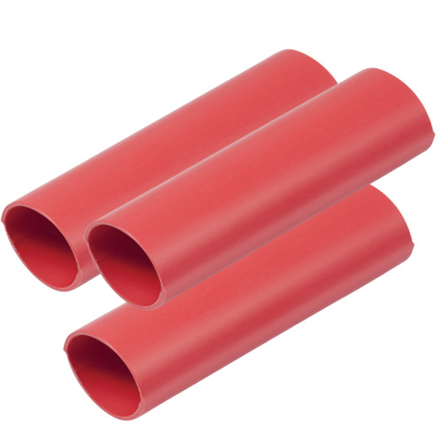 Ancor Heavy Wall Heat Shrink Tubing - 3\/4" x 6" - 3-Pack - Red [326606]