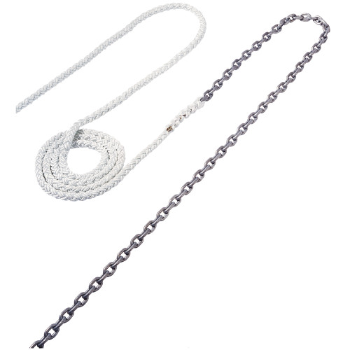 Maxwell Anchor Rode - 18'-5\/16" Chain to 200'-5\/18" Nylon Brait [RODE53]