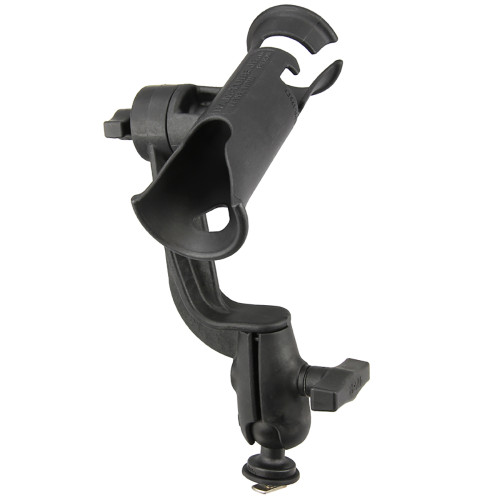 RAM Mount RAM Tube Jr. Fishing Rod Holder with RAM-ROD Revolution Ratchet\/Socket System and Track Ball Base [RAP-390-RB-TRA1U]