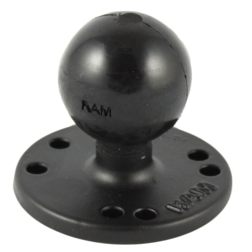 RAM Mount 2.5" Round Base w\/0.31-18 Female Thread & 1.5" Ball - AMPs Pattern [RAM-202U-MT1]