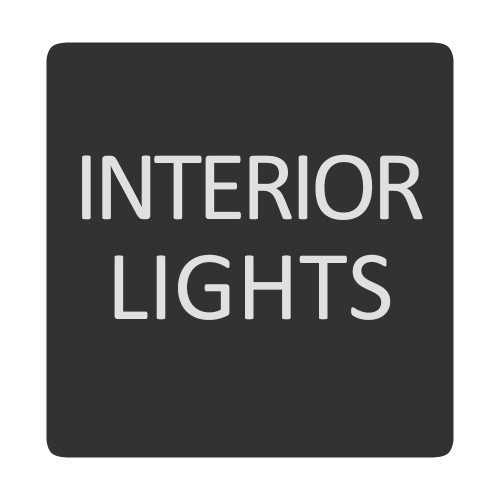 Blue Sea 6520-0284 Square Format Interior Lights Label [6520-0284]