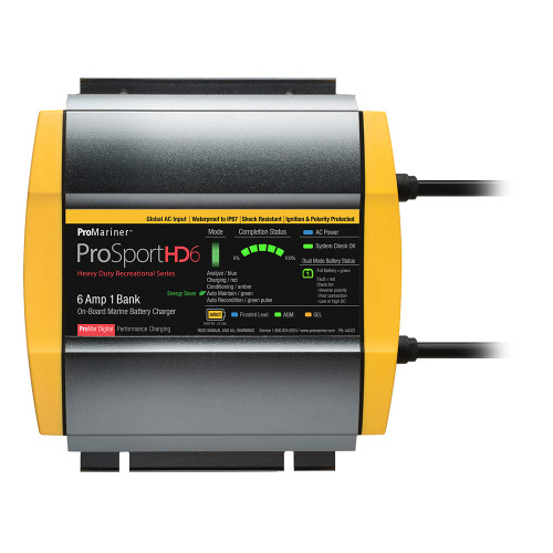 ProMariner ProSportHD 6 Global Gen 4 - 6 Amp - 1 Bank Battery Charger [44023]
