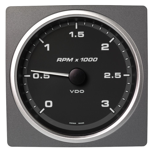 VDO Marine 4-3\/8" (110mm) AcquaLink Tachometer 3000 RPM - 12\/24V - Black Dial  Bezel [A2C59501913]