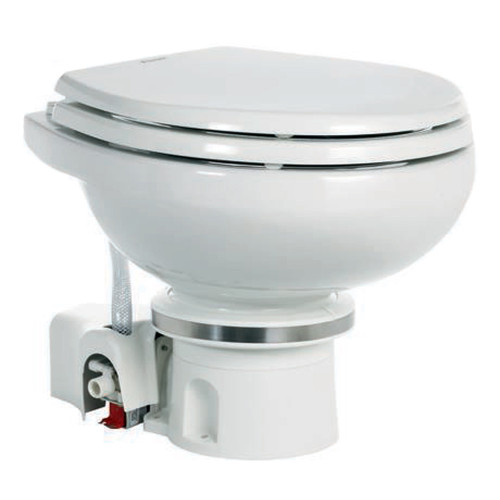 Dometic MasterFlush 7120 White Electric Macerating Toilet w\/Orbit Base - Fresh Water [9108824451]