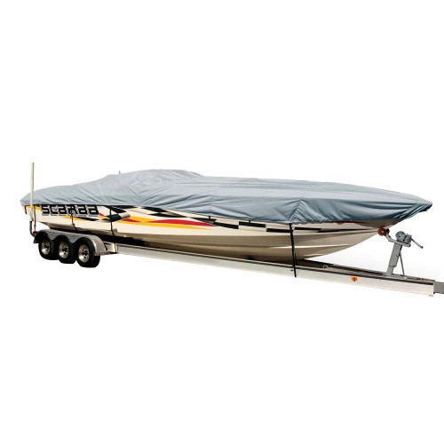 Carver Sun-DURA Styled-to-Fit Boat Cover f\/24.5 Performance Style Boats - Grey [74324S-11]