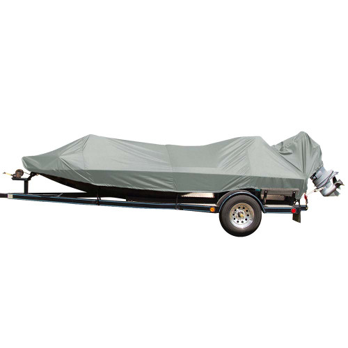 Carver Poly-Flex II Styled-to-Fit Boat Cover f\/15.5 Jon Style Bass Boats - Grey [77815F-10]