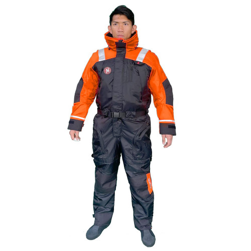 First Watch Anti-Exposure Suit Hi-Vis - Orange\/Black - Medium [AS-1100-OB-M]