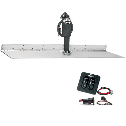 Lenco 12" x 18" Super Strong Trim Tab Kit w\/Standard Tactile Switch Kit 12V [TT12X18SS]