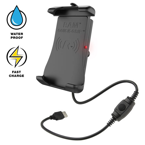 RAM Mount RAM Quick-Grip 15W Waterproof Wireless Charging Holder w\/Ball [RAM-HOL-UN14WB-1]