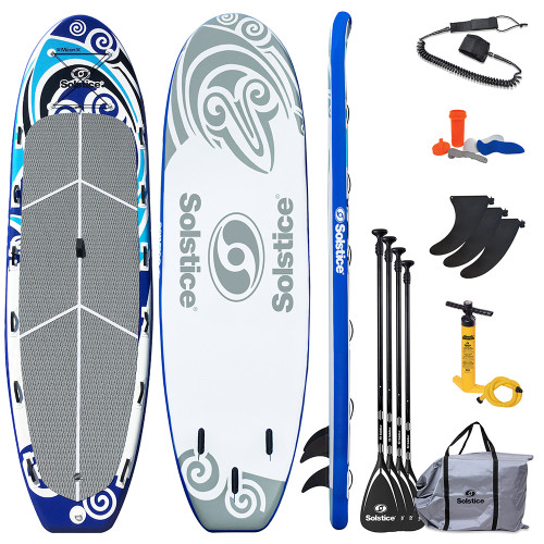 Solstice Watersports 16 Maori Giant Inflatable Stand-Up Paddleboard w\/Leash  4 Paddles [35180]