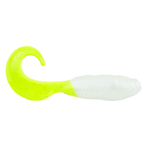 Berkley Gulp! Saltwater Swimming Mullet - 5" - Pearl White\/Chartreuse [1519948]
