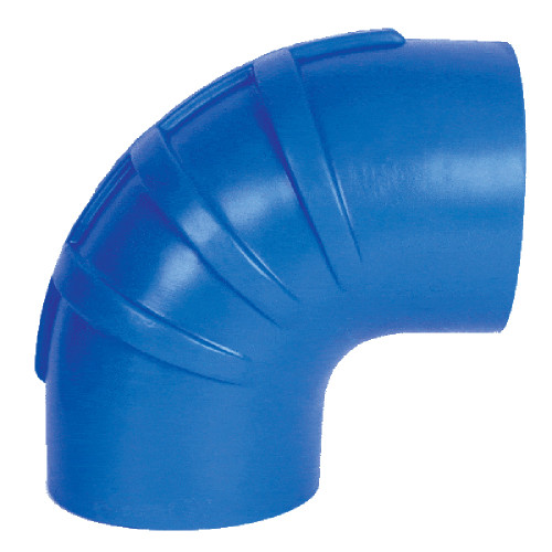 Trident Marine 5" ID 90 Degree Blue Silicon Wet Exhaust Elbow [290V5000-S\/S]