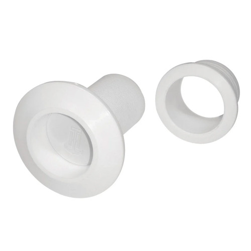 T-H Marine Recessed Flapper Scupper Drains - White [RFS-2-DP]
