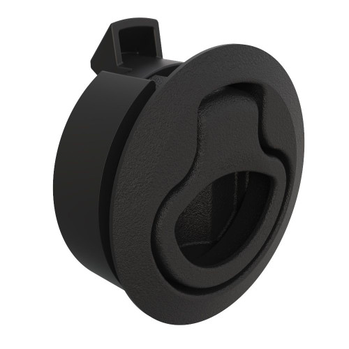 Southco Push-to-Close Latch, Medium Size, No Restriction, 7 - 12mm Grip, Plastic, Natural - Black [M1-62]