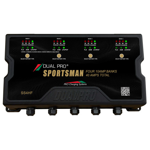 Dual Pro Sportsman HF (High Frequency) Battery Charger 40A - 4 Bank [SS4HF]