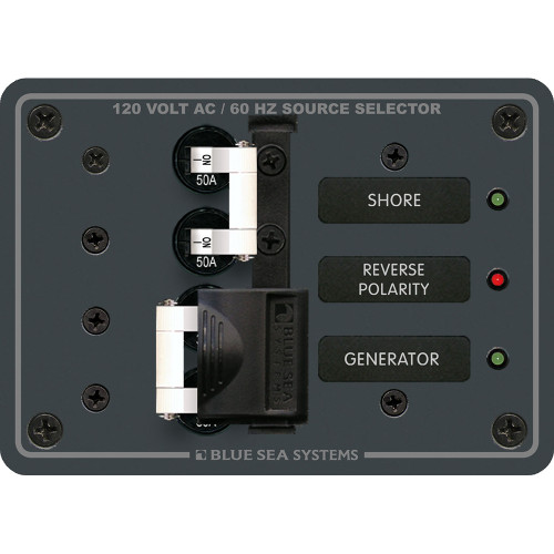 Blue Sea 8061 AC Toggle Source Selector 120v AC 50A [8061]