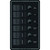 Blue Sea 8373 Water Resistant 6 Position - Black - Vertical Mount Panel [8373]