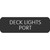 Blue Sea Large Format Label - "Deck Lights PORT" [8063-0127]