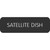 Blue Sea Large Format Label - "Satellite Dish" [8063-0372]