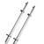 Taco 18 Deluxe Outrigger Poles w\/Rollers - Silver\/Silver [OT-0318HD-VEL]
