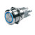 BEP Push-Button Switch 12V Momentary On\/Off - Blue LED [80-511-0004-00]