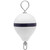 Polyform Mooring Buoy w\/SS 13.5" Diameter - White Blue Stripe [CM-2SS W-STR]