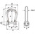 Wichard Self-Locking Bow Shackle - Diameter 4mm - 5\/32" [01241]