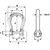 Wichard Not Self-Locking Bow Shackle - 20mm Diameter - 25\/32" [01248]