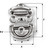 Wichard Double Folding Pad Eye - 8mm Diameter - 5\/16" [06565]