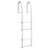 Dock Edge Fixed 4 Step Ladder Bright White Galvalume [2104-F]