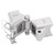 Fulton Fold-Away Bolt-On Hinge Kit 2" x 3" Trailer Beam, Rating 5,000 lbs., 48" Pivot, Z-Max 600 Zinc Finish [HDPB230101]