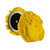 Lake Country Yellow Curved Edge Twisted Acrylic  Wool Pad 8" x 1.5" [12-200-LC]