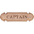 Whitecap Teak "CAPTAIN" Name Plate [62670]