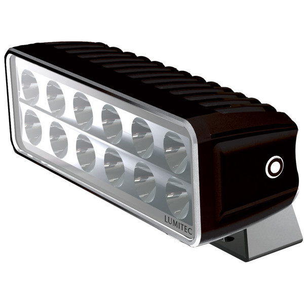 Lumitec Maxillumeh60 - Trunnion Mount Flood Light - Black Housing - White Dimming [101335]