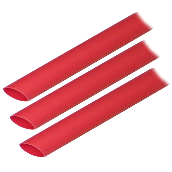 Ancor Adhesive Lined Heat Shrink Tubing (ALT) - 1\/2" x 3" - 3-Pack - Red [305603]