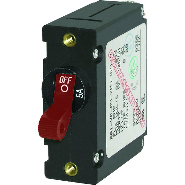 Blue Sea 7201 AC\/DC Single Pole Magnetic World Circuit Breaker  -  5 AMP [7201]