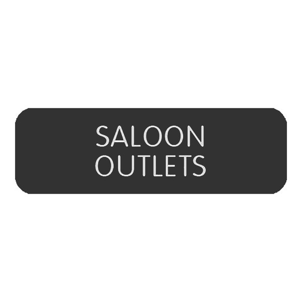 Blue Sea Large Format Label - "Saloon Outlets" [8063-0368]