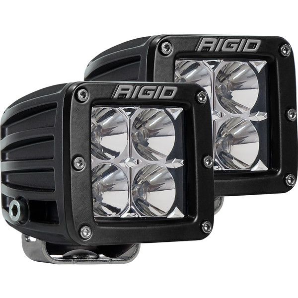 Rigid Industries D-Series PRO Hybrid-Flood LED - Pair - Black [202113]