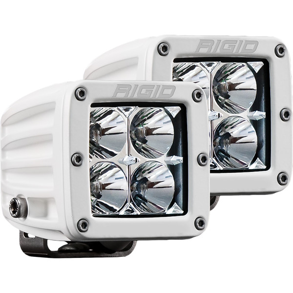 Rigid Industries D-Series PRO Hybrid-Flood LED - Pair - White [602113]