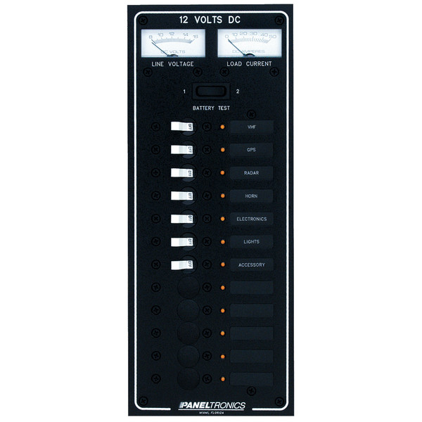 Paneltronics Standard DC 12 Position Breaker Panel w\/LEDs [9972220B]