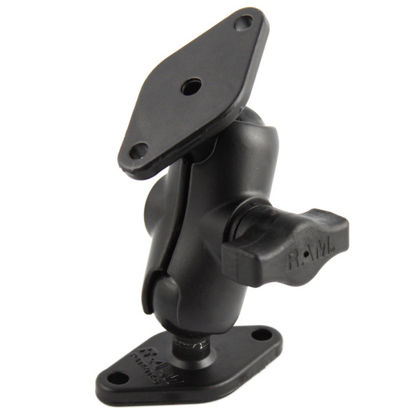 RAM Mount 1" Diameter Ball Mount w\/Short Arm & 2 Diamond Bases [RAM-B-102U-A]