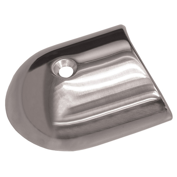 TACO Polished Stainless Steel 2-19\/64 Rub Rail End Cap [F16-0091]