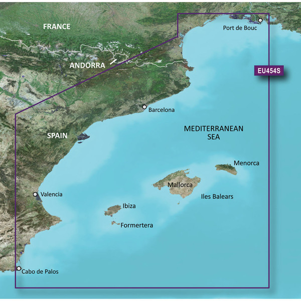 Garmin BlueChart g2 Vision HD - VEU454S - Barcelona & Valencia - microSD\/SD [010-C0798-00]