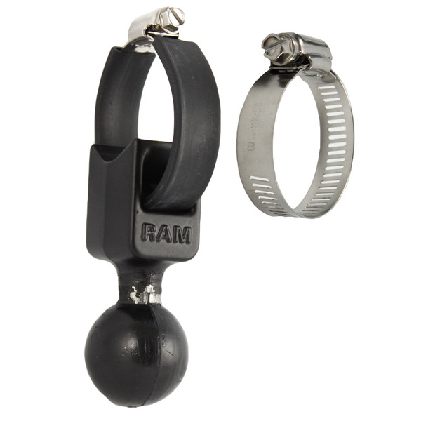 RAM Mount 1.5" Ball Base w\/ Strap 0.5" - 2" Diameter [RAM-108B]